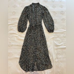 pattern midi dress, size 2